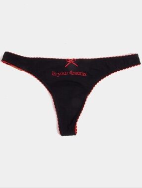 In Your Dreams Underwear Thong - Black